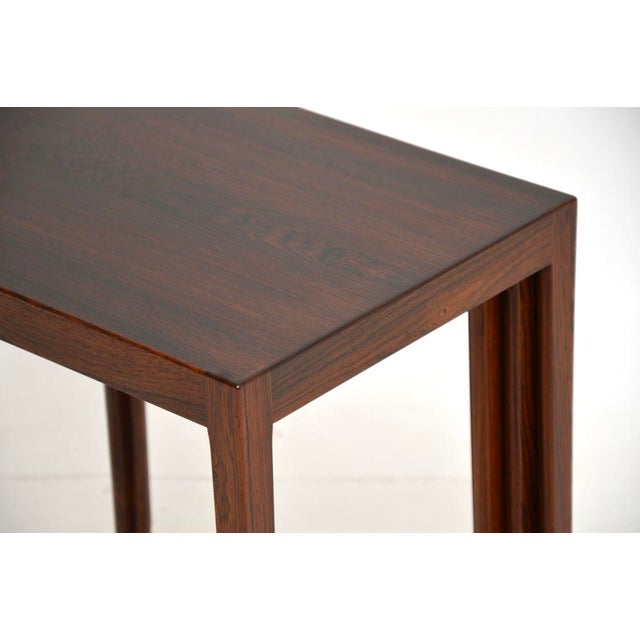 Vintage Danish Nesting Tables attributed to Rosengren Hansen, 1960, Set of 3 For Sale - Image 10 of 11