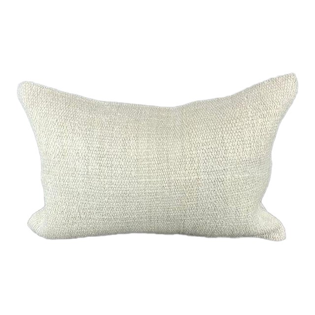 16 x 24 Hemp Pillow Turkish Cushion Natural White Pillow Cushion Cover For Sale