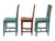 Harlequin set of 6 19th century painted dining chairs circa 1860. Beautiful mixed set of dining chairs which we found on...