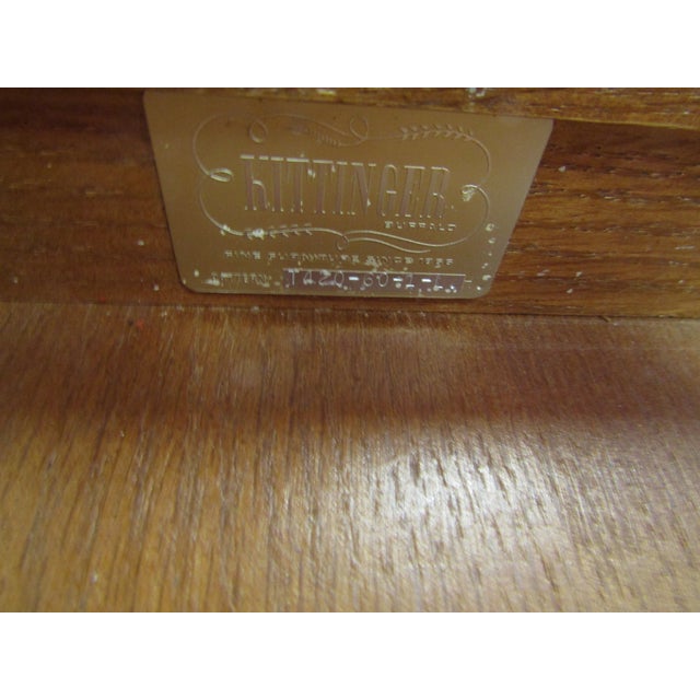 Wood Kittinger Solid Mahogany Executives Desk For Sale - Image 7 of 10