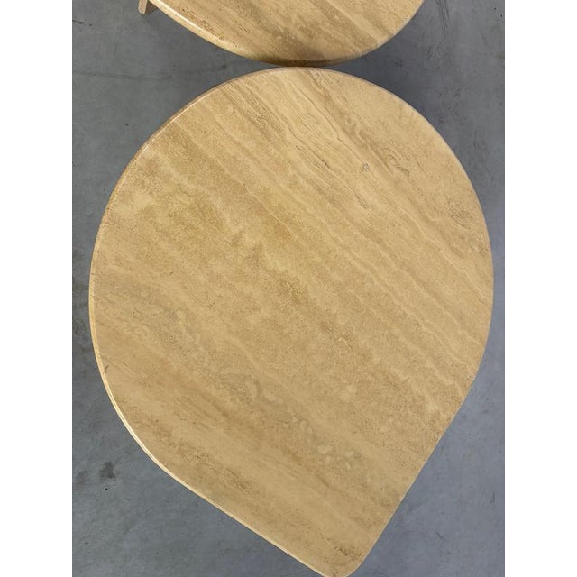 Italian Travertine Coffee Tables, 1970s, Set of 2 For Sale - Image 4 of 13