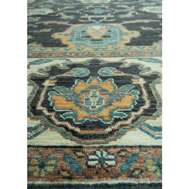 Turkish Oushak Antique Look Rug 12'9" x 17'8" #20063 For Sale In Houston - Image 6 of 8