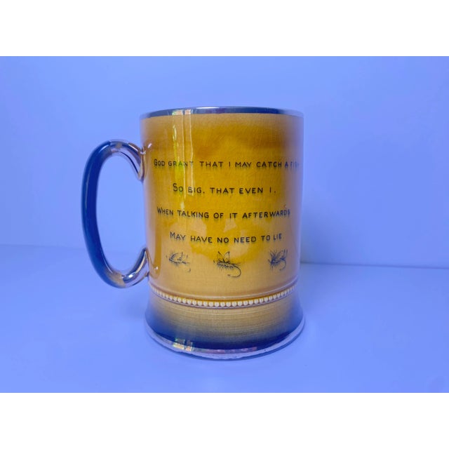 Vintage coffee mug by Arthur Wood Royal Bradwell from the sport series. The mug has a great angling scene on one side and...