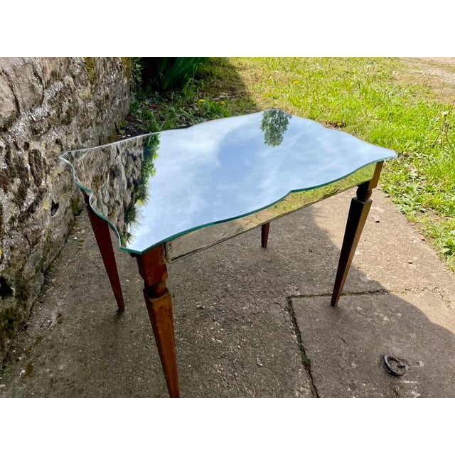 Vintage Mirrored Side Table, 1940 For Sale - Image 15 of 15
