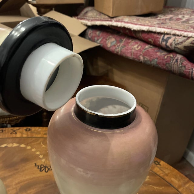 Late 19th Century Bristol Glass Royal Vienna Garniture - 3 Pieces For Sale - Image 10 of 10