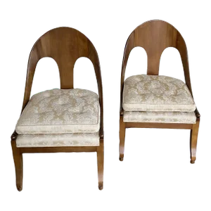 Michael Taylor for Baker Slipper Chairs - a Pair