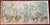 “Tiptoe Through the Tulips” | Large Vintage Floral Garden Painting in Faux Bamboo Frame | 50” For Sale - Image 4 of 12