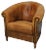 Vintage Dutch Cognac Colored Leather Club Chair For Sale