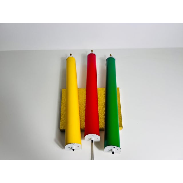 Mid-Century Modern Colorful Wall Lamp, Italy, 1960s For Sale - Image 6 of 12