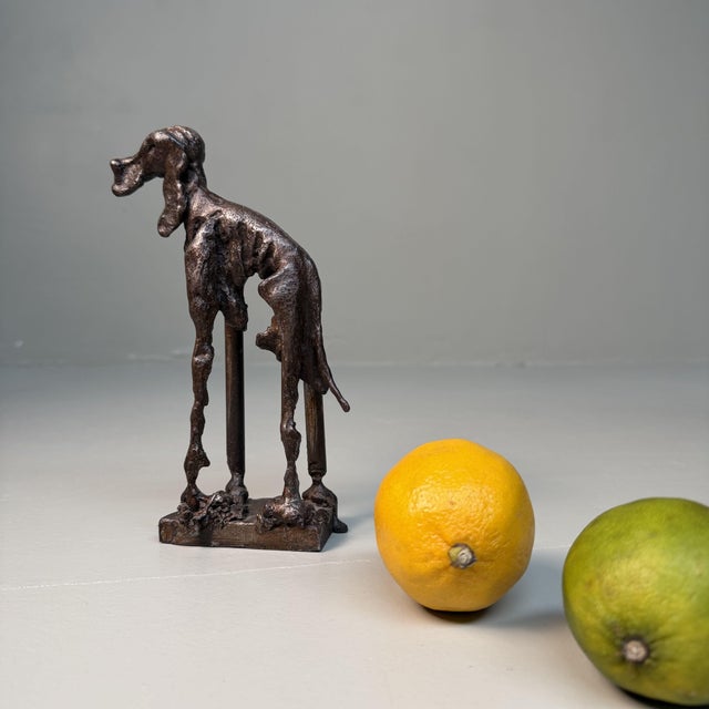 Metal Dog Sculpture attributed to Robert H. Crutchley, 1970s For Sale - Image 6 of 13