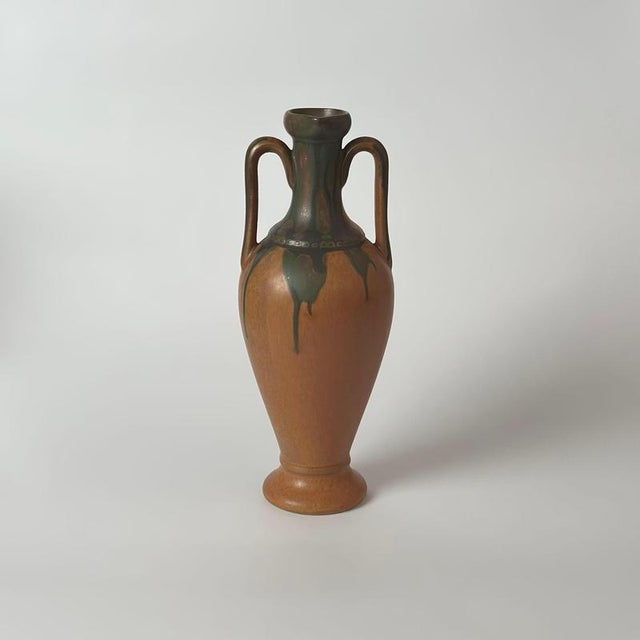Black Art Nouveau Style Double-Handled Pottery Vessel from Denbac, France, 1947 For Sale - Image 8 of 10
