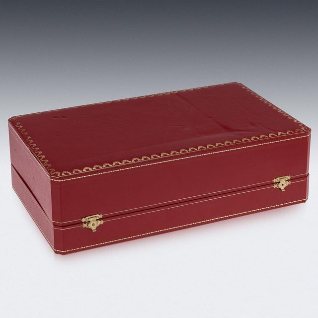 Silver & Glass Caviar Bowl & Serving Spoon Set from Cartier, 1990s, Set of 3 For Sale - Image 3 of 18