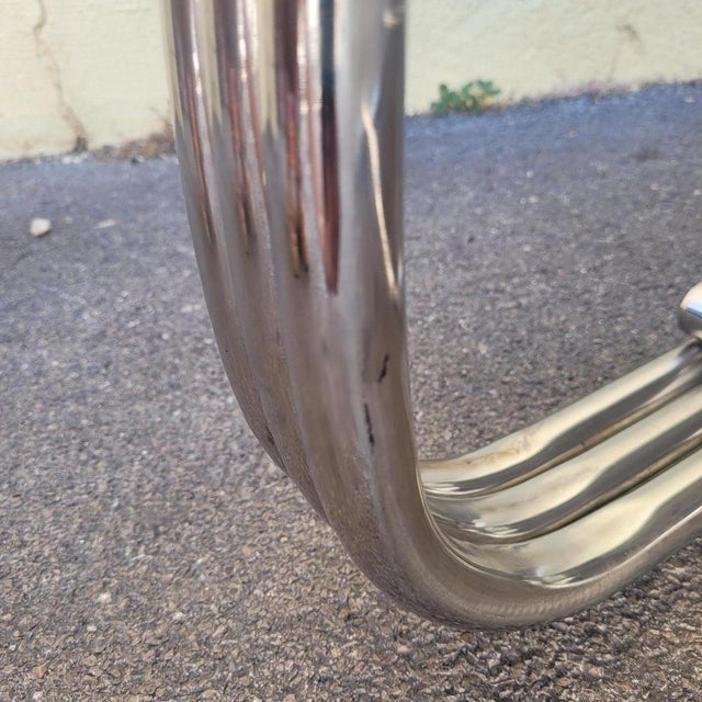Large 20th Century Chrome Armchairs by Ralph Lauren, 1980s, Set of 2 For Sale - Image 16 of 18
