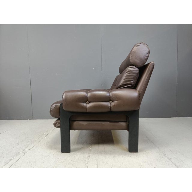 Set of Leather Armchairs, Denmark, 1960s For Sale - Image 9 of 15