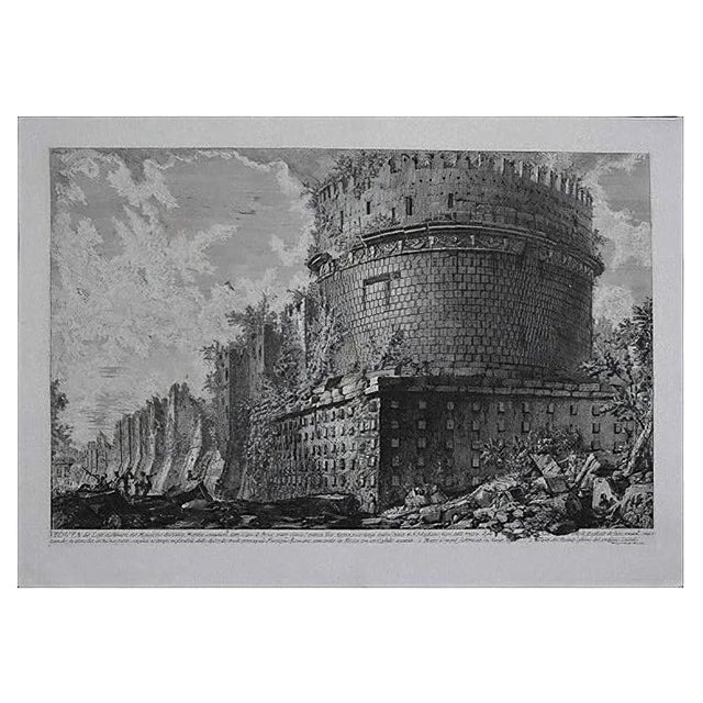 View of Mausoleo of Cecilia Metella - Original Etching by G. B. Piranesi - 1773 1773 For Sale