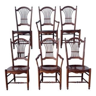 Vintage Nichols & Stone Dining Chairs Set of 6 For Sale