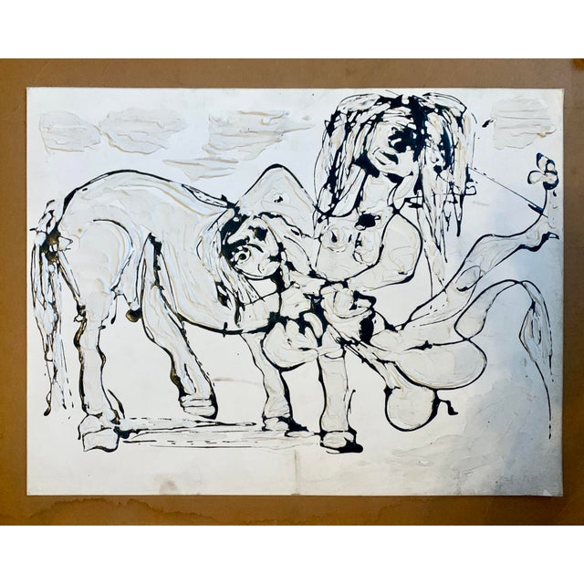 2010 Abstract Figurative Oil Painting on Board by Anthony Eve Kemp For Sale In Los Angeles - Image 6 of 6