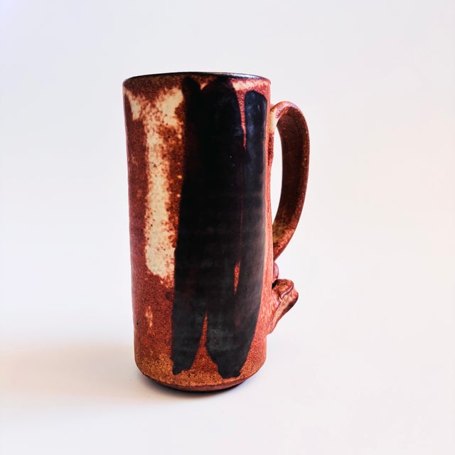 Mid-Century Modern Studio Pottery Mug For Sale - Image 3 of 11