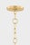Boho Chic Mitzi Solie 22 in. 1 Light Pendant in Aged Brass Finish For Sale - Image 3 of 8