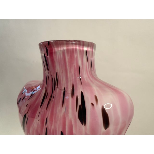 Vintage Pink Murano-Style Art Glass Female Torso Vase For Sale In Portland, ME - Image 6 of 6