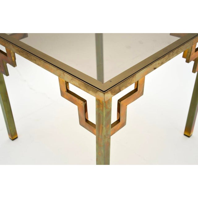 1960s Vintage French Brass Coffee Table, 1960 For Sale - Image 5 of 6