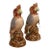 Hand Painted Porcelain Parrots, Set of Two For Sale