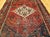 Vintage Persian Hamadan Area Rug, Handwoven Geometric Medallion Pattern, Moss Green & Red, 4’ X 7’ For Sale - Image 4 of 14
