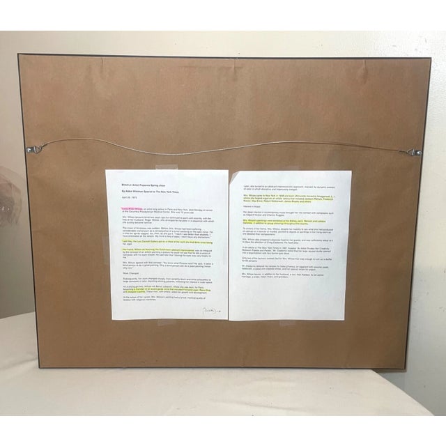 Vintage Orignal Lucia Wilcox Gouache Mixed Median Abstract Nudes Painting Sketch For Sale - Image 12 of 12