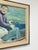 The Boatman Original Oil Painting Signed m.w. Picchi Couple Boat Nautical Art For Sale - Image 12 of 13