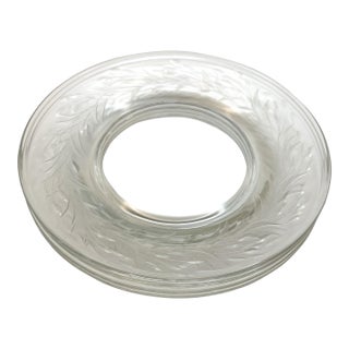 1940s “Cynthia” Etched Glass Dessert Plates - a Trio For Sale