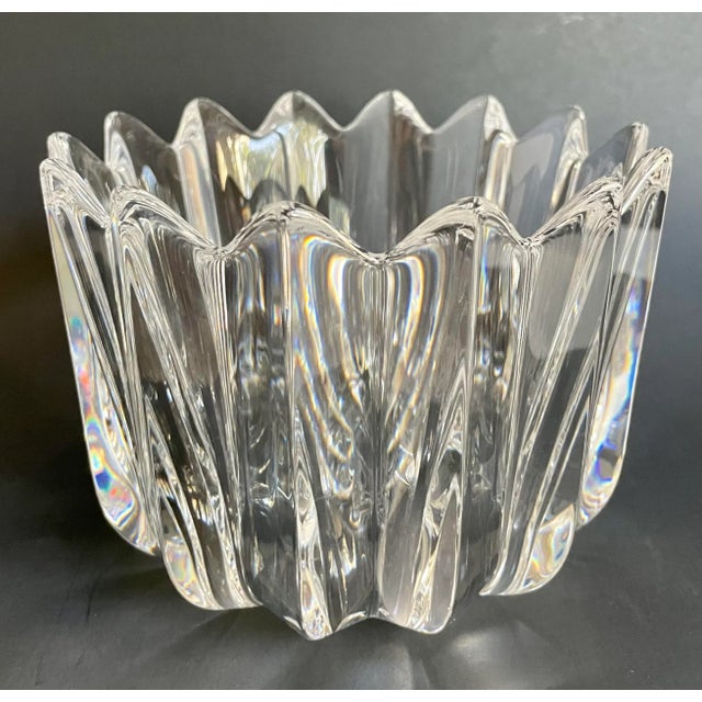 Vintage Orrefors Jan Johansson Crystal "Fleur" Bowl For Sale In Los Angeles - Image 6 of 10