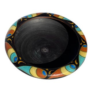 Antique "Jugendstil" Gouda Ceramic Bowl Netherlands For Sale