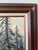 1990s Vintage Signed Original Mountain Landscape Oil Painting on Canvas | Framed Alpine Forest Scene | 31” X 25.5” For Sale - Image 5 of 13