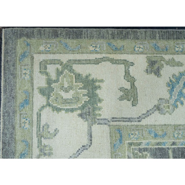 Turkish Oushak Rug 9'2" x 12'3" #19208 For Sale - Image 4 of 8