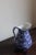 Early 20th Century Blue Calico Large Pitcher For Sale - Image 6 of 6