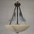 Art Deco Style Pendant Lamp with Alabaster Bowl, 1980s For Sale - Image 10 of 18