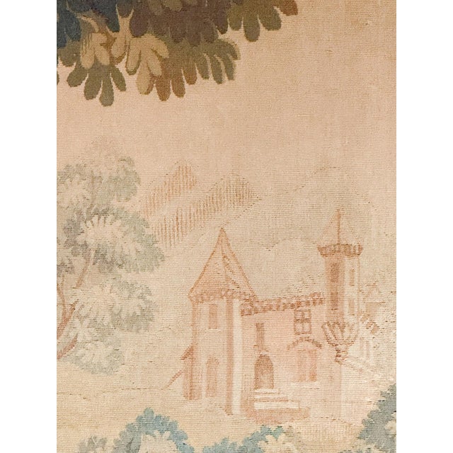 French Aubusson Style Tapestry Depicting a Lake and Woodland Scene (H 60 X W 79) For Sale - Image 17 of 18