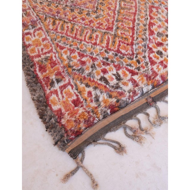 Moroccan 1980s Moroccan Beni MGuild Rug - 13.7 X 6.4 Ft For Sale - Image 3 of 12