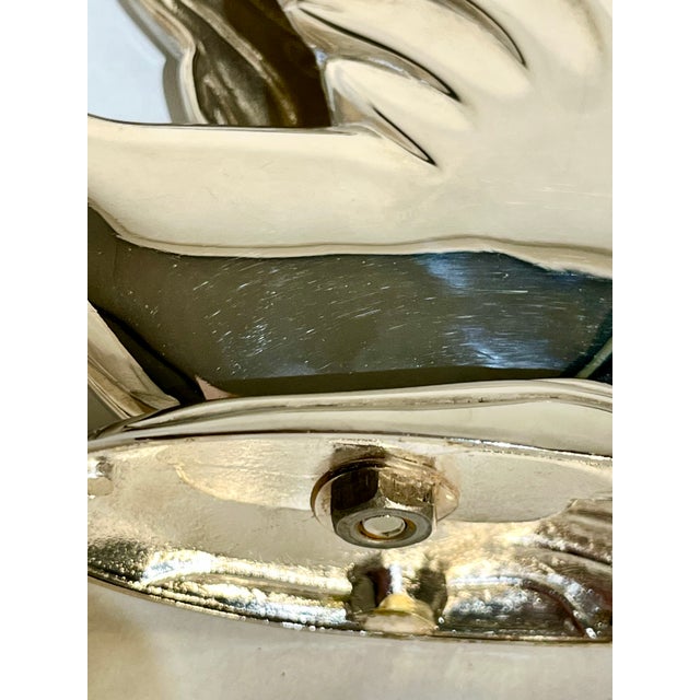 Vintage French Silver Plate Swan Mail or Napkin Holder For Sale - Image 12 of 12