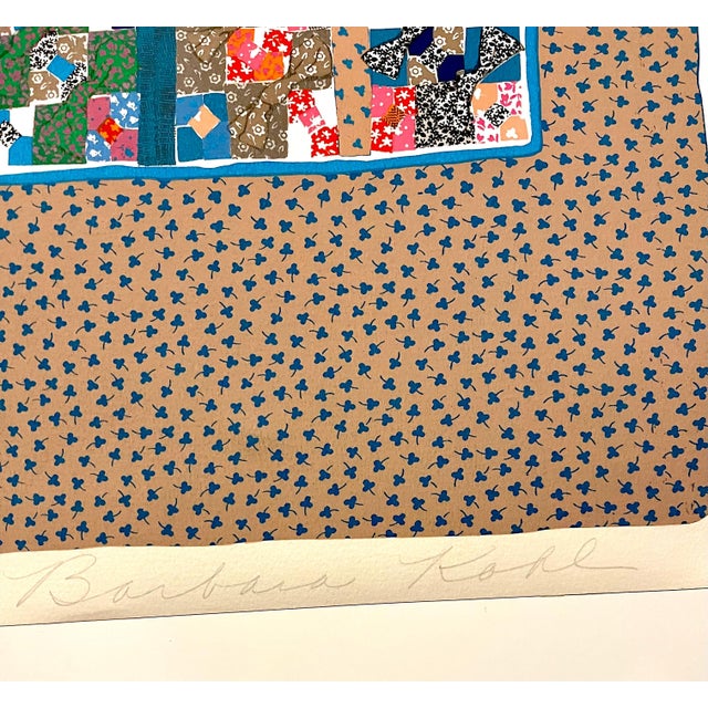 Textile Barbara Kohl-Spiro, Mixed Media Collage Feminist Lithograph Folk Art Quilt Pattern & Decoration Art For Sale - Image 7 of 9