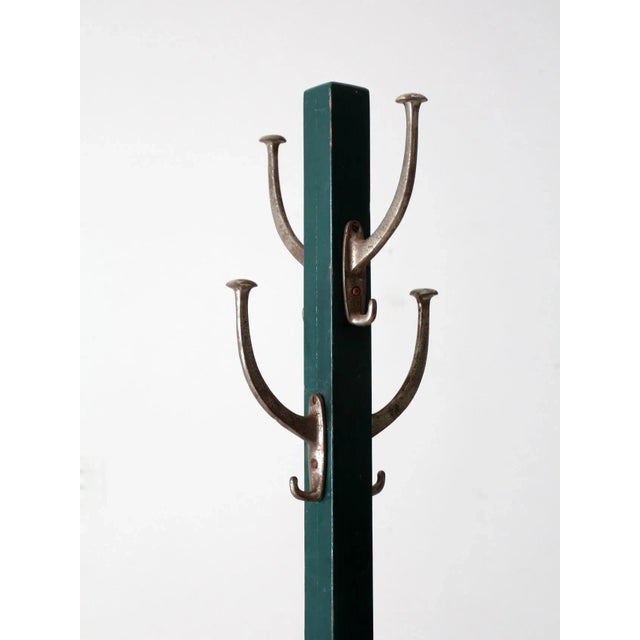 Vintage Wooden Coat Rack For Sale - Image 6 of 11