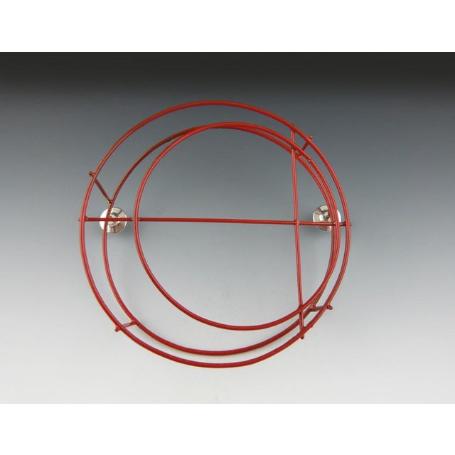 This one-of-a-kind brooch is a large, three-dimensional circle form, hand fabricated by American artist Donna D'Aquino, in...