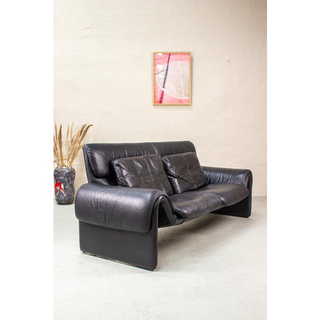 Vintage 2011 Sofa Two-Seater Couch in Leather from, de Sede, 1983 For Sale - Image 9 of 16