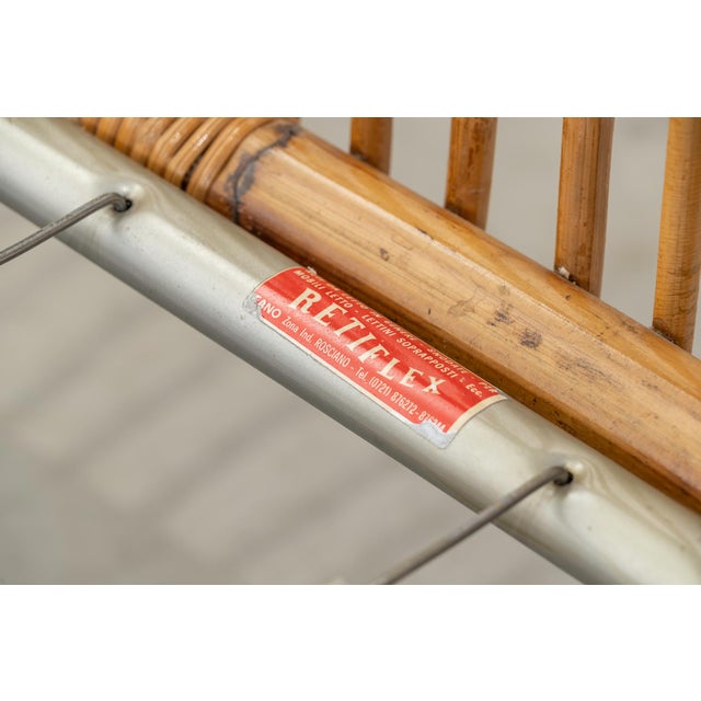 Wood Italian Bamboo Bed or Daybed, 1960s For Sale - Image 7 of 10