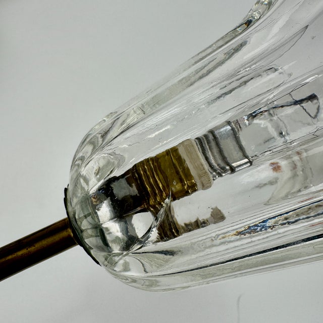 Clear Murano Glass Wall Lamps from Barovier & Toso, 1930s, Set of 2 For Sale - Image 10 of 11