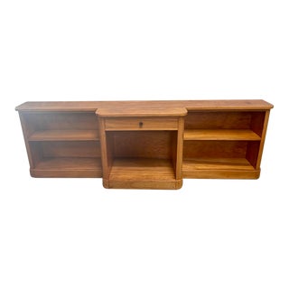 Midcentury Style Tigerwood Bookcase. For Sale