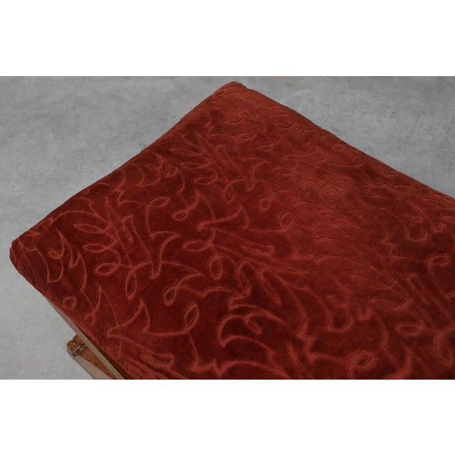 19th Century Gothic Revival Flemish Oak Footstool, Belgium For Sale - Image 3 of 15