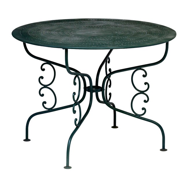 Antique Garden Table/4 Chair Set For Sale - Image 10 of 18