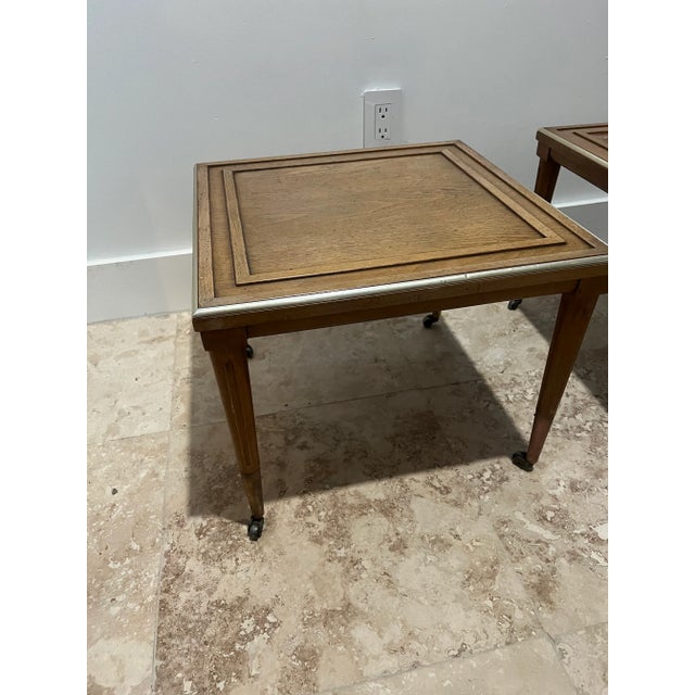 1950s Pair of Mid Century Modern Low Profile End Tables Chairish