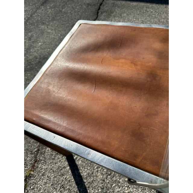 Zele Marcus and Alexis Style Leather Chair For Sale - Image 9 of 11